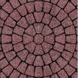 ТРОТУАРНЫЕ ПЛИТЫ КЛАССИКО - Б.1.КО.6 ГРАНИТ КРАСНЫЙ С ЧЕРНЫМ