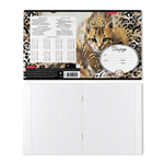 Тетрадь 24л., клетка, Erich Krause, скрепка, офсет, мелованный картон "Wild Cat"