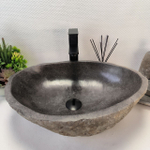 Каменная раковина из речного камня RS-63353 (50*39*16) 0123