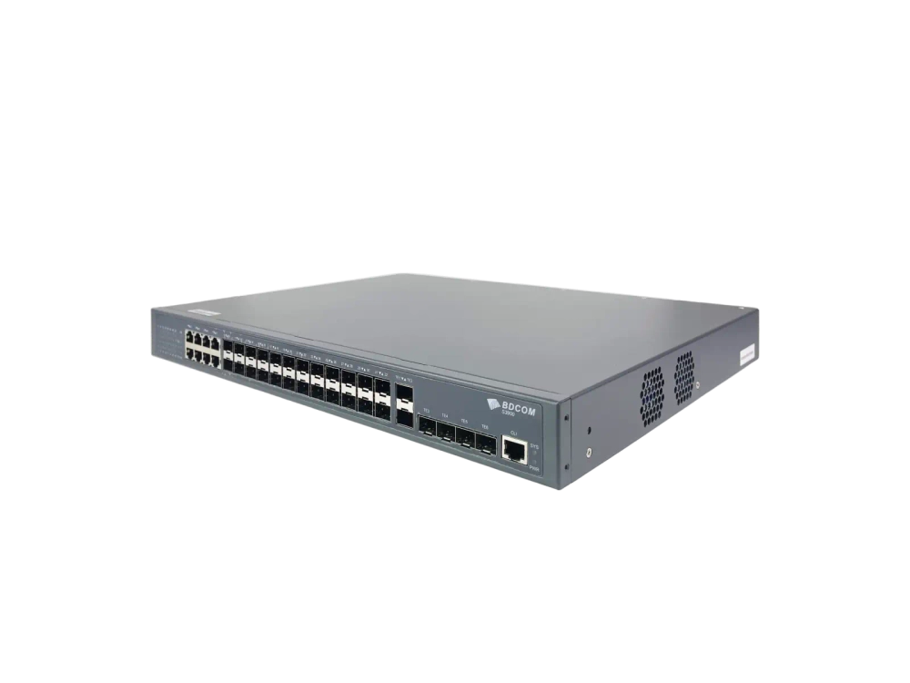 Управляемый коммутатор BDCOM S3900, 24 SFP 1Гбит/с, 8 RJ45 1Гбит/с, 6 SFP+ 10Гбит/с, L3, 2 БП