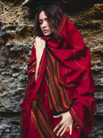 Шаль с  гуджаратской вышивкой