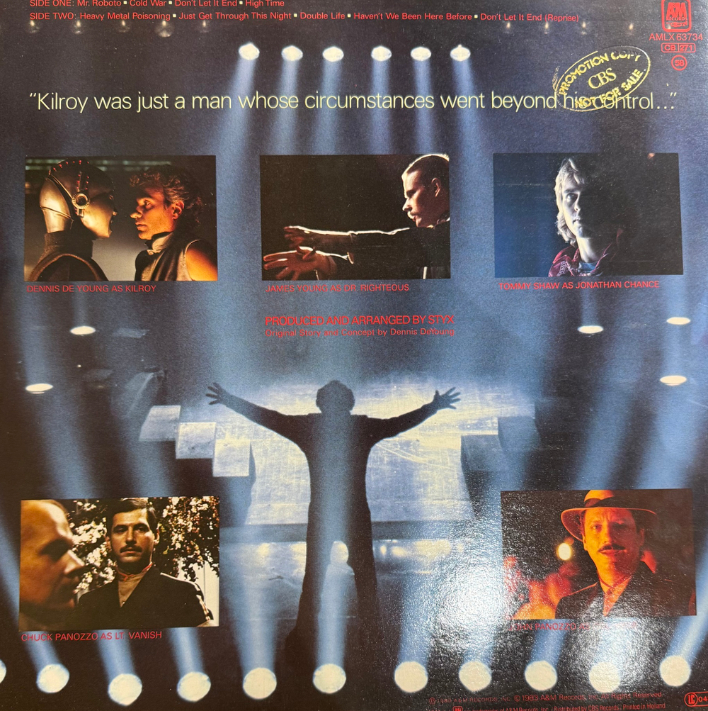 Виниловая пластинка Styx ‎– Kilroy Was Here LP