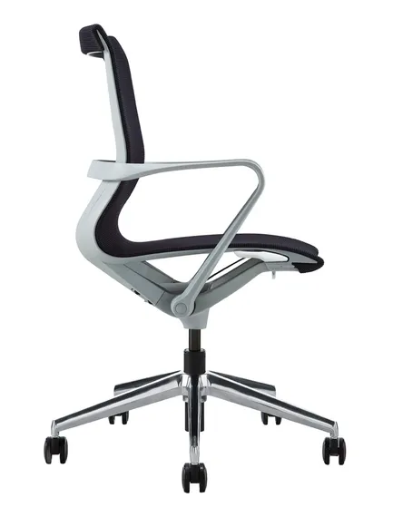 Офисное кресло PROV LB, черная сетка, алюминиевый каркас