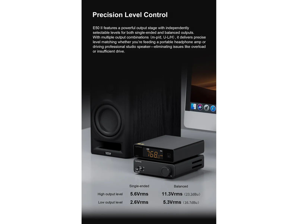 Цифро-аналоговый преобразователь Topping E50 II White