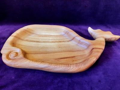 Тарелочка "Кит",  карагач