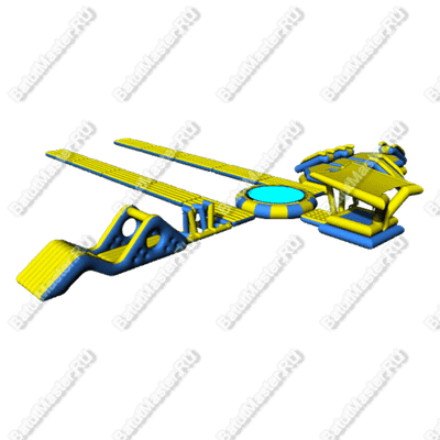 Коммерческий аквапарк на воде «Водный мир» 36×28×3 м