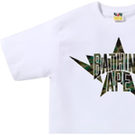 A Bathing Ape 1st Camo Twin Sta Nyc Tee белый зеленый