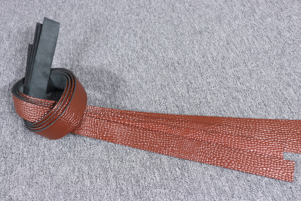 Ременная заготовка Медная с лицевой отделкой + плита Шаргень 3,3-3,8