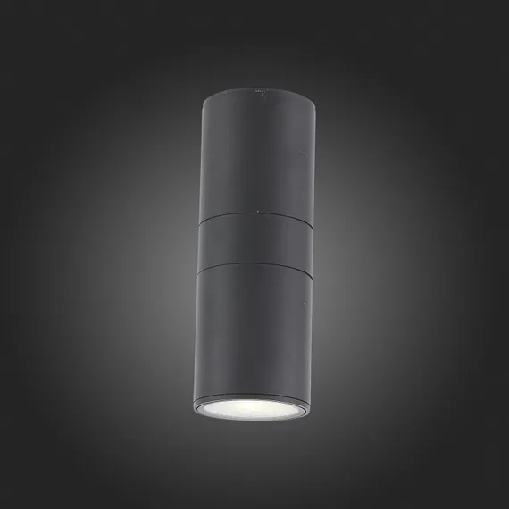 SL074.411.02 Светильник уличный настенный ST-Luce Черный/Черный LED 2*8W 4000K TUBO