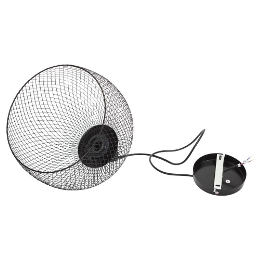 Светильник подвесной ЭРА PL7 BK под лампу E27 высота плафона 280мм подвеса 720мм черный