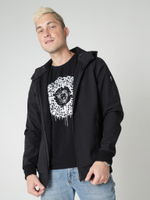 Ветровка худи софтшелл черная Город Горький