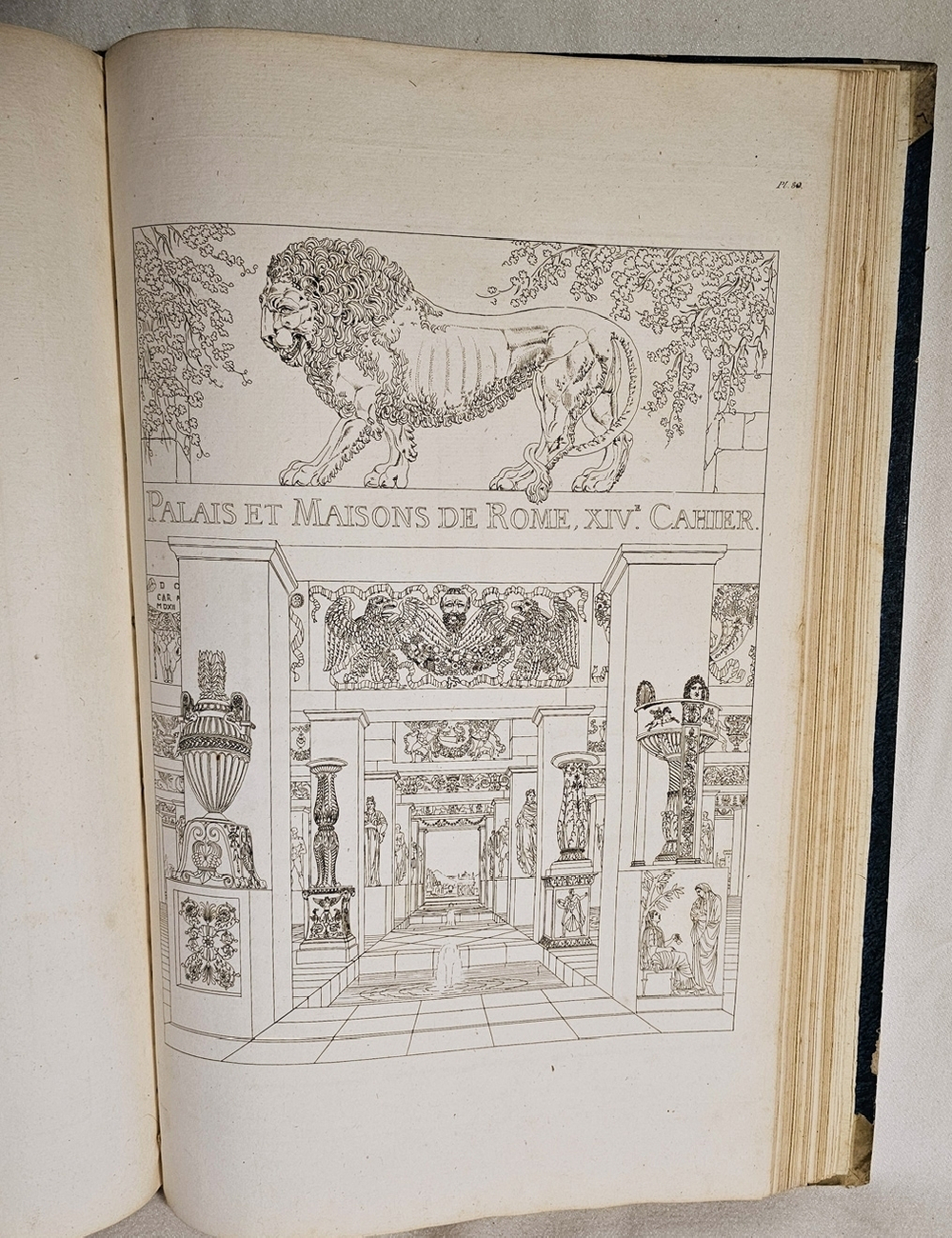 Palais, Maisons, et autres edifices modernes, dessines a Rome, publies a Paris l`an 6 de la Republique francaise (1798, v. st.). [Дворцы, дома и другие современные здания срисованные в Риме и изданные в Париже в 1798 г.)]