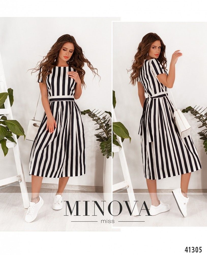 Платье 1075-синий Minova