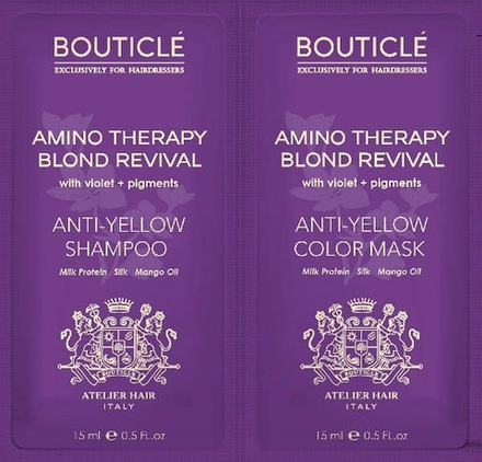 Пробник шампунь Anti-Yellow Shampoo/восстанавливающая маска Anti-Yellow Color Mask 15+15мл