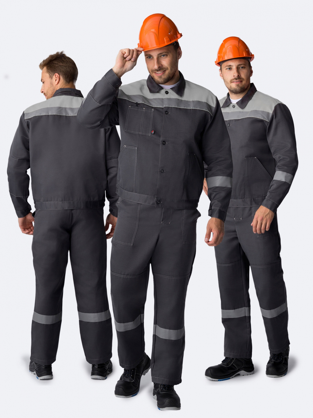 Костюм Лигор-2 СОП (тк.Смесовая,210) п/к, т.серый/св.серый