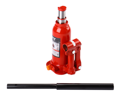 Домкрат бутылочный 2т 170-370мм 2-х штоковый GTE