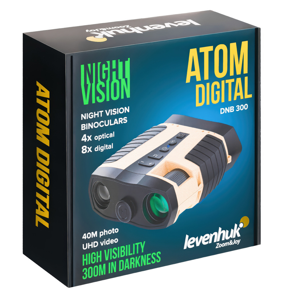 Бинокль ночного видения Levenhuk Atom Digital DNB300 - Упаковка