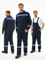 Костюм Липецк-2 СОП CH (тк.Смесовая,280) п/к, т.синий/васильковый