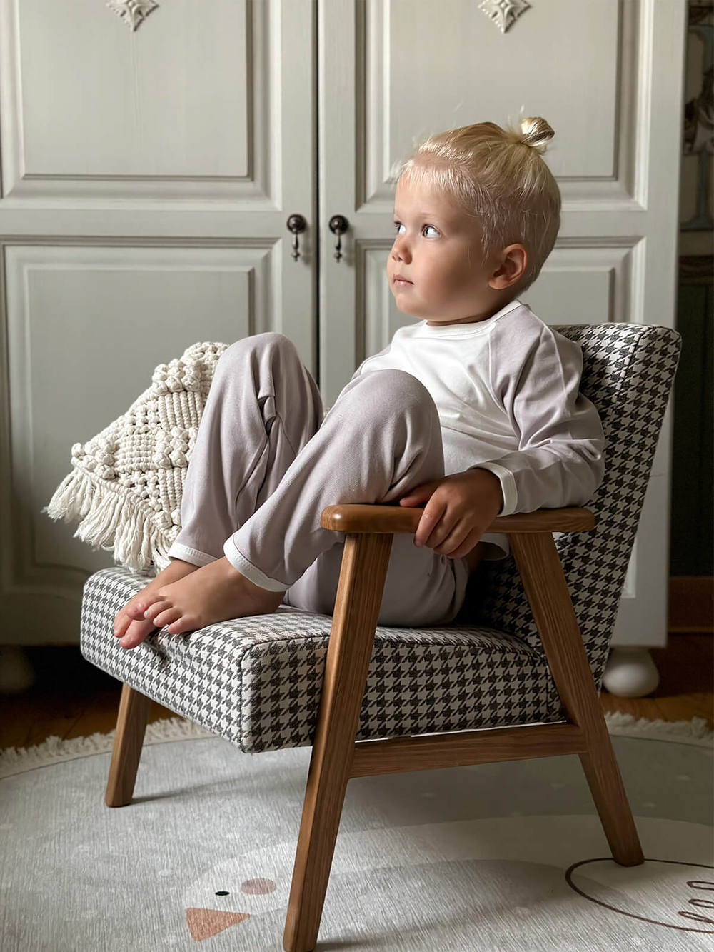 Пижама Mjölk Песочный серый, уценка