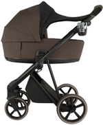 Детская коляска Roan Sol 2.0 3 в 1 с автокреслом Tutis Elo Lux EduSky Black SLL/34/T Turkish Coffe/Black/руч.Cappuccino
