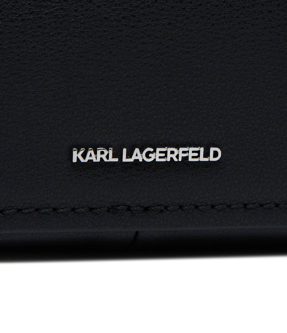 Кожаная сумка через плечо ikonik 2.0 Karl Lagerfeld - черный(240W3085)