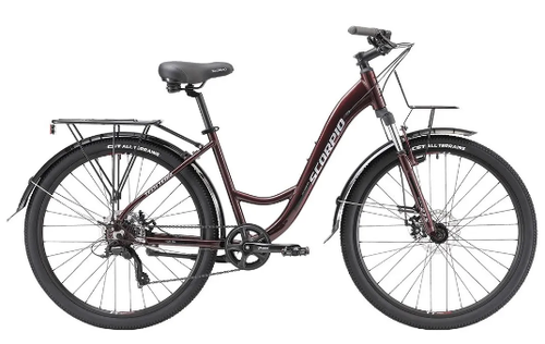 Велосипед 27.5" Tech Team Scorpio р.17" вишневый