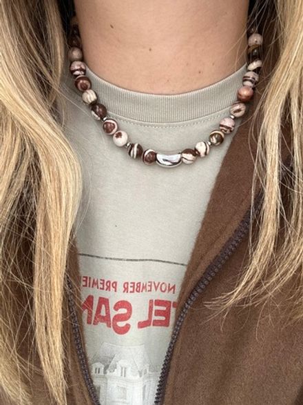 Нить бусин из яшмы 8мм