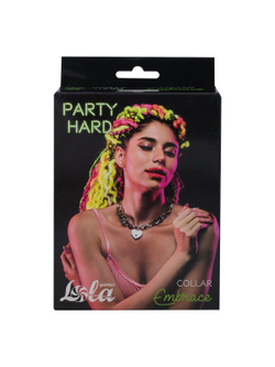 Ошейник Party Hard Embrace Silver 1093-01lola