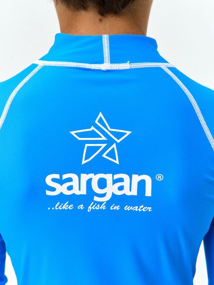 Футболка рашгард лонгслив Sargan Агидель UPF 50+  детская синяя