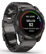 Garmin Fenix 7X Pro Sapphire Solar Edition Титановый угольно-серый корпус с DLC-покрытием и титановым браслетом