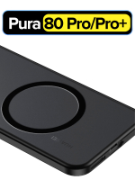 Чехол с Магсейф для Huawei Pura 80 Pro черный матовый с черным бортом WLONS