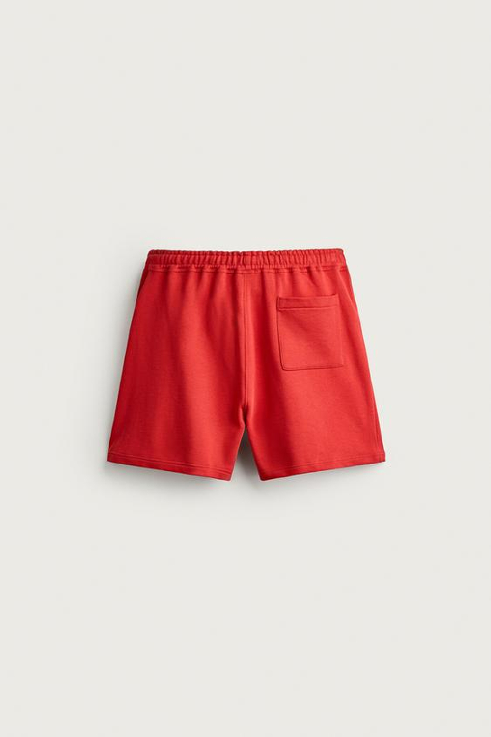 ZARA СПОРТИВНЫЕ ШОРТЫ RELAXED FIT, КРАСНЫЙ