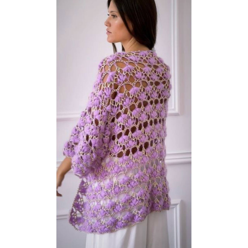 Видео мастер-класс по вязанию кардигана крючком "Ocean"