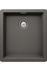 Мойка SCHOCK Greenwich 45 Cristadur 406х456 (подстольный монтаж) серебристый камень