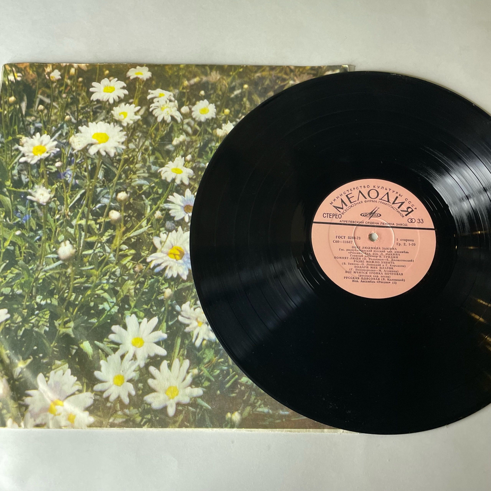Винтажная виниловая пластинка LP Людмила Зыкина, Поет Людмила Зыкина (СССР 1979)