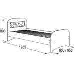 Уголок школьника Омега 16 кровать одинарная 900
