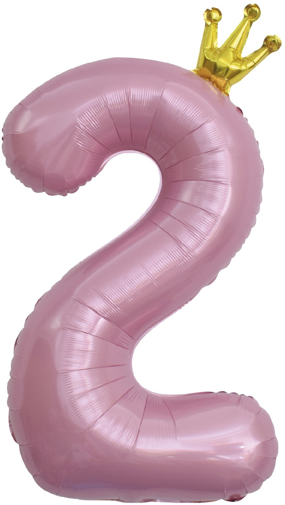 Шар Цифра Розовая с короной
