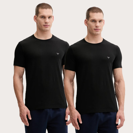 Набор мужских футболок 2в1 черные Emporio Armani EM000391_AF14132