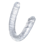 Прозрачный двухсторонний фаллоимитатор 40см ToyFa Basic Double Dildo 882022