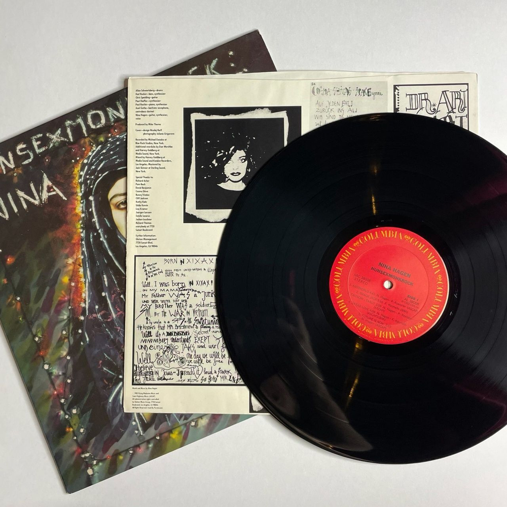 Винтажная виниловая пластинка LP Nina Hagen NunSexMonkRock (USA 1982)