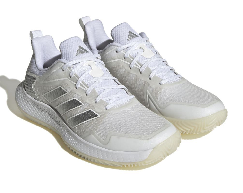 Женские Кроссовки теннисные Adidas Defiant Speed W Clay - cloud white/silver metallic/grey one