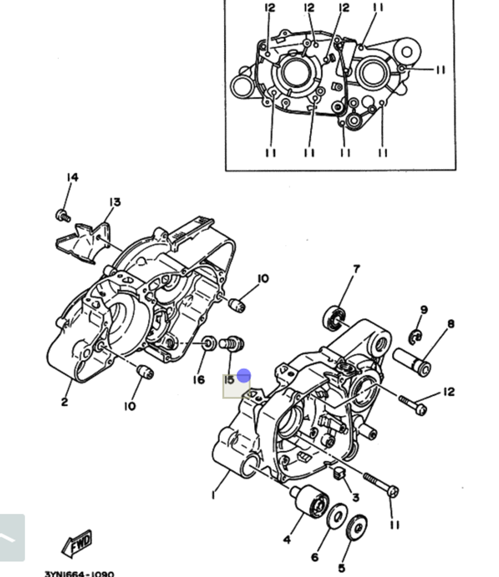 Болт сливного отверстия 903401209700