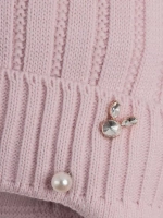 Шапка для девочки зимняя вязаная и шарф