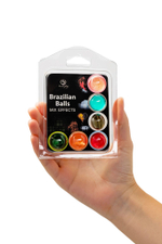Набор из 6 шариков с массажными маслами Secret Play Barazilian Balls