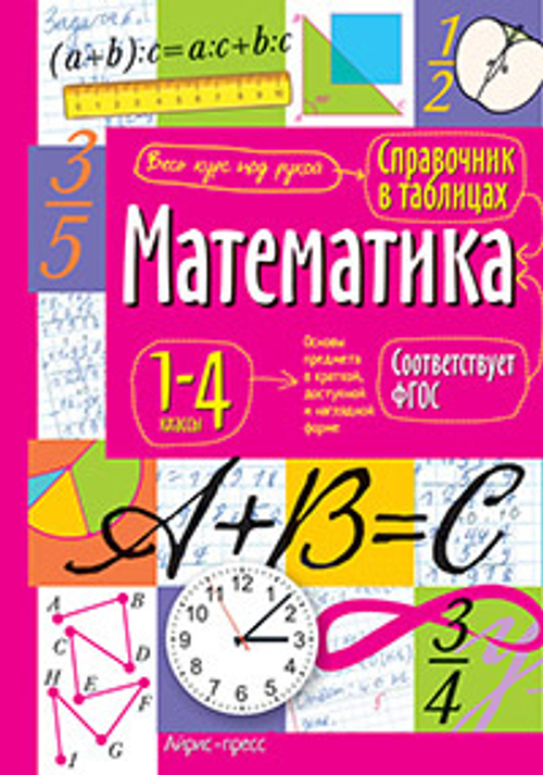 Справочник в таблицах. Математика. 1-4 классы, изд.: Айрис, серия.: Справочник в таблицах