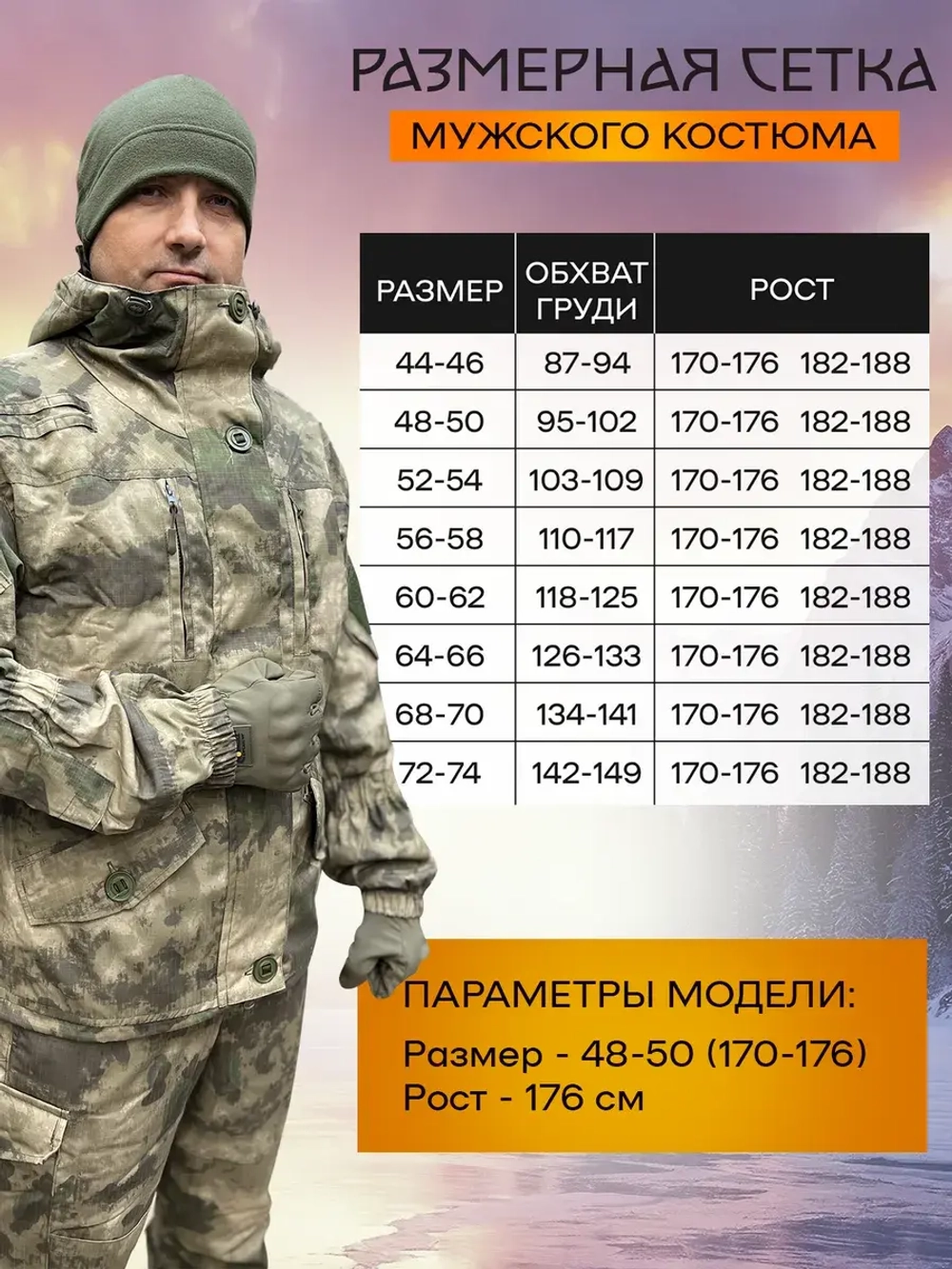 Костюм Горка 6М "Зелёный лес" с флисом, Рип-стоп (Беларусь)