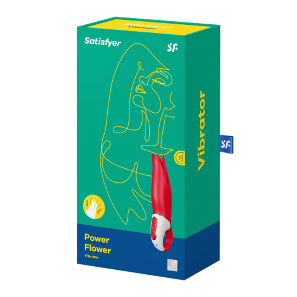 Вибромассажер Satisfyer Vibes Power Flower, 18,5 см