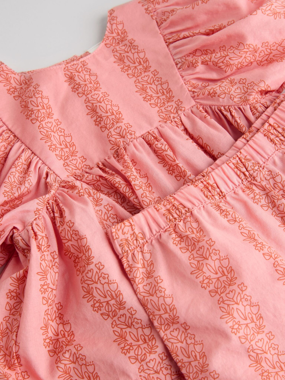 Блузка и брюки в комплекте для малышей Next AA8-193, Темно-розовый