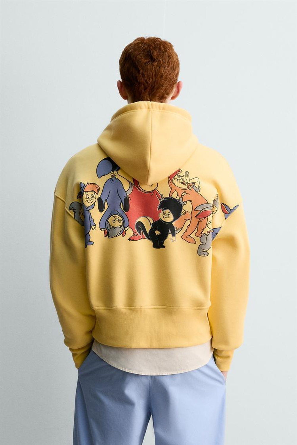 ZARA HARRY LAMBERT X DISNEY ХУДИ С КАПЮШОНОМ, ЖЕЛТЫЙ