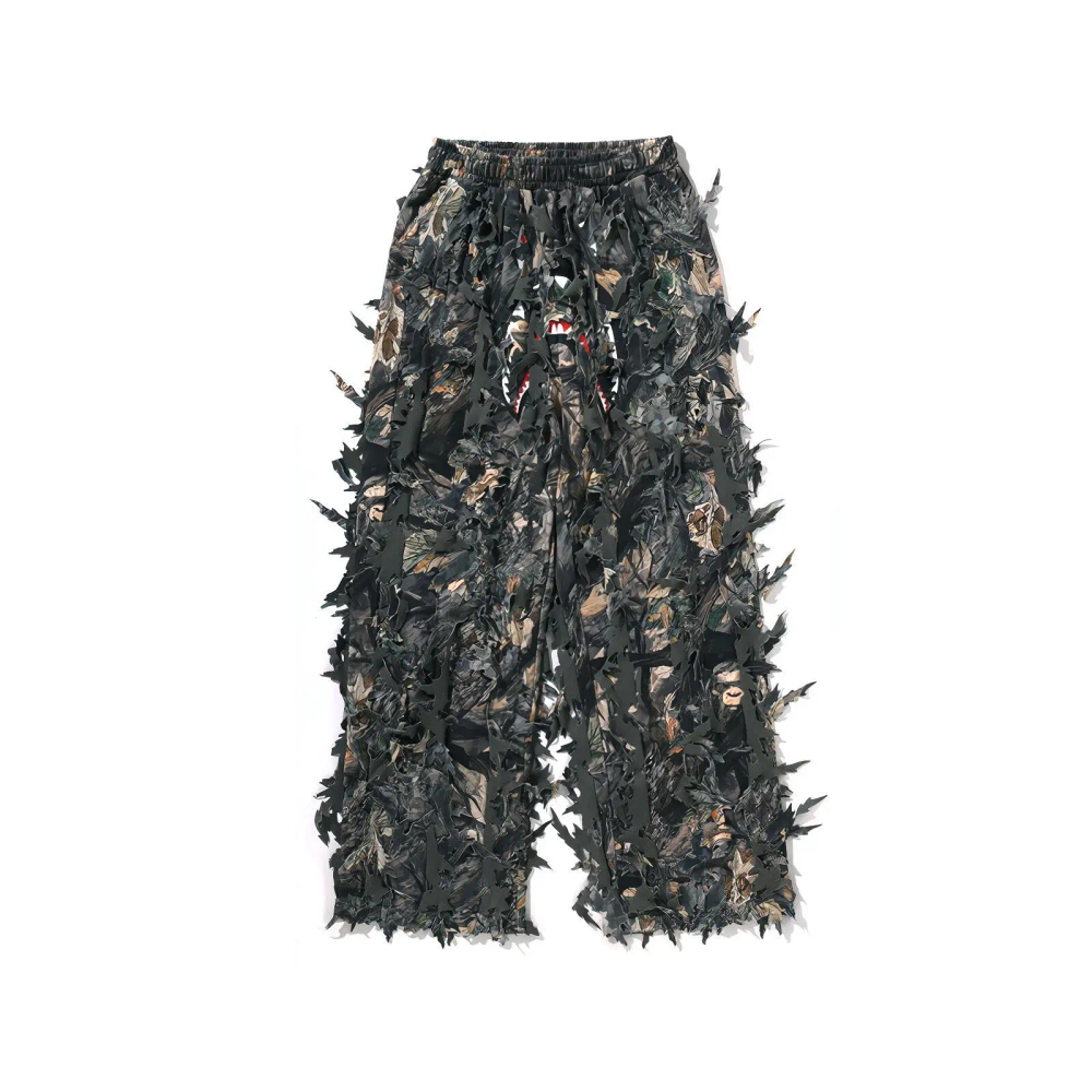 A Bathing Ape Bathing Ape Tree Edge Camo Collection Fw25 Knitted Sweatpants